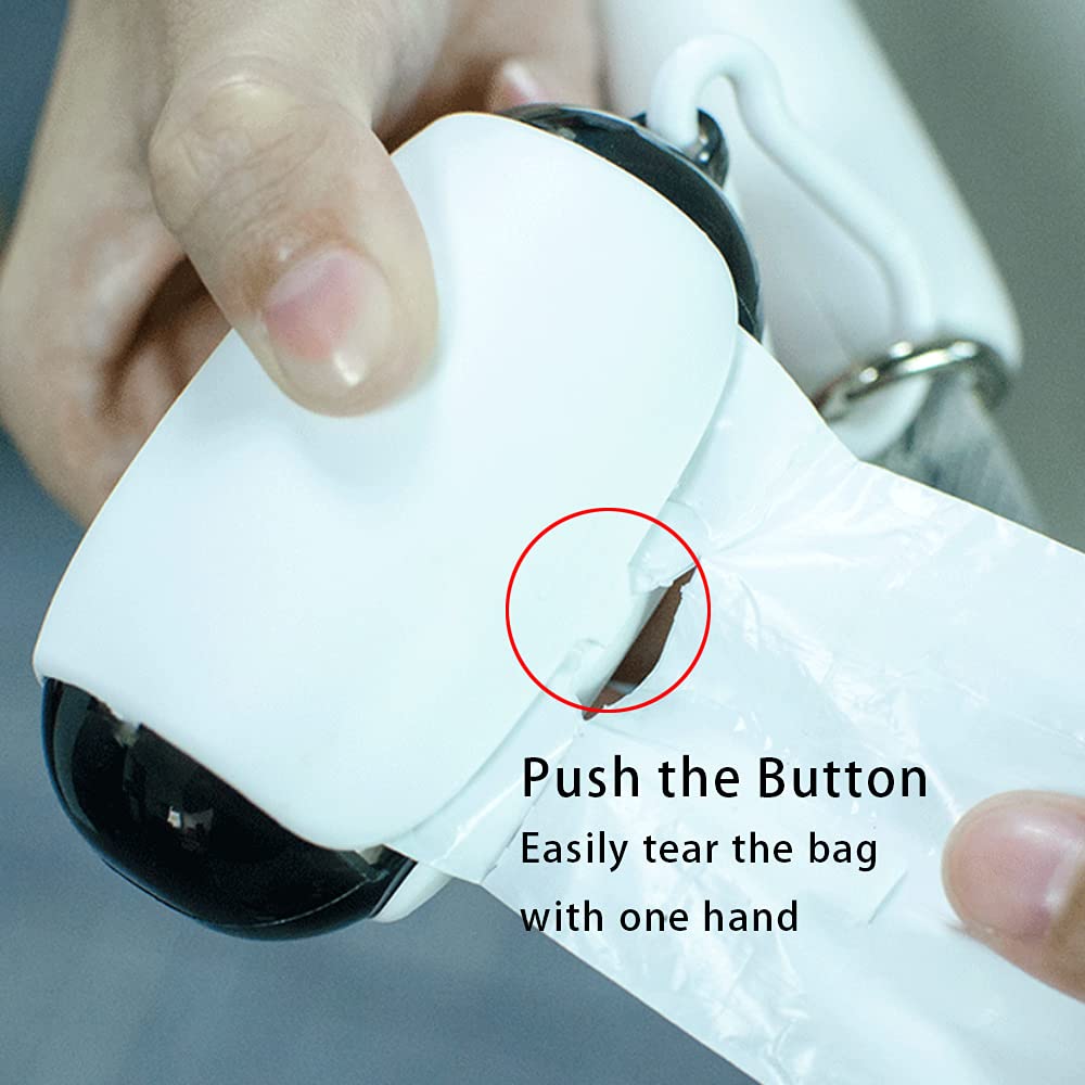 Dog Poop Bag Holder with Leash Attachment