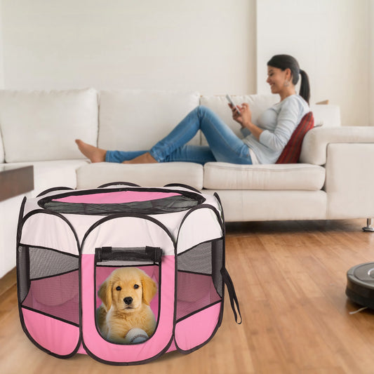 Portable Foldable Pet Tent Kennel for Dogs & Cats