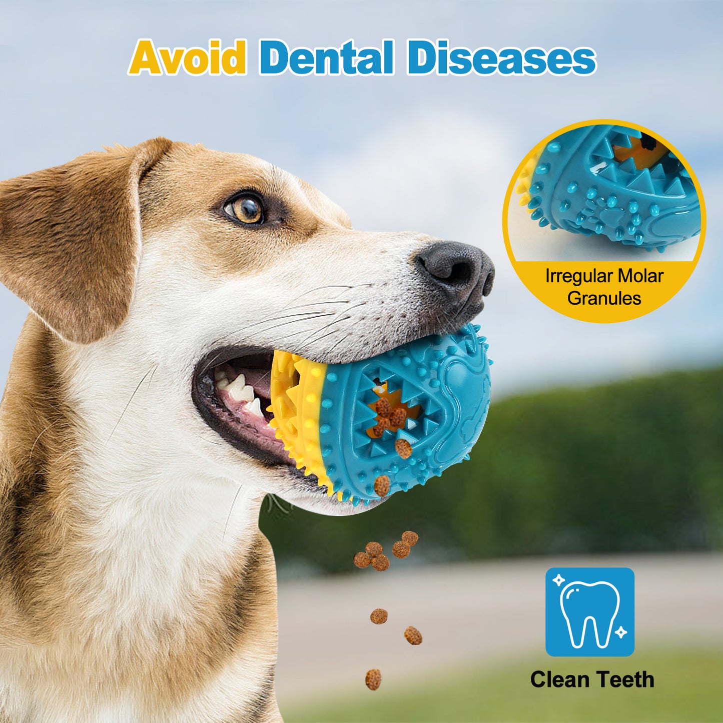 Interactive Dog Chew & Treat Dispensing Ball