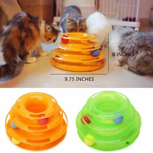 Interactive Crazy Ball Disk Toy for Cats
