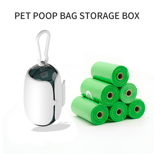 Dog Poop Bag Holder with Leash Attachment