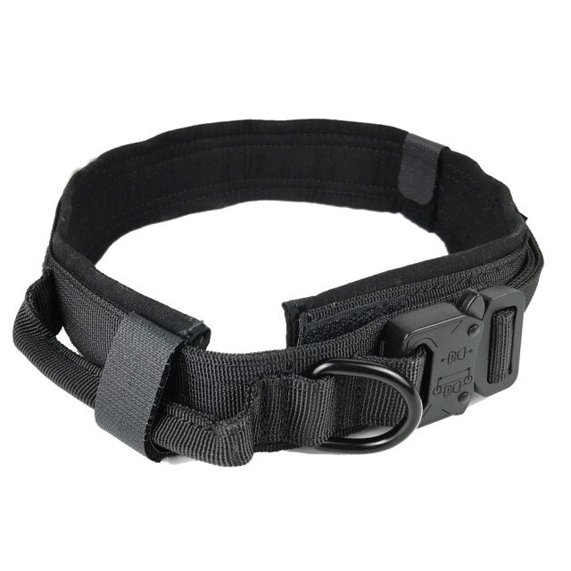 Dog Collar Nylon Adjustable Military Tactical Dog Collars Control Handle Training Pet Dog Cat Collar Pet Products