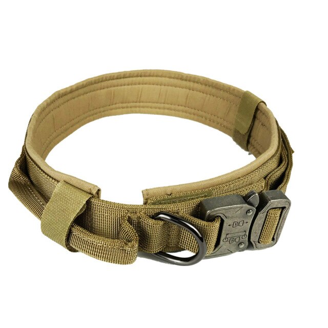 Dog Collar Nylon Adjustable Military Tactical Dog Collars Control Handle Training Pet Dog Cat Collar Pet Products