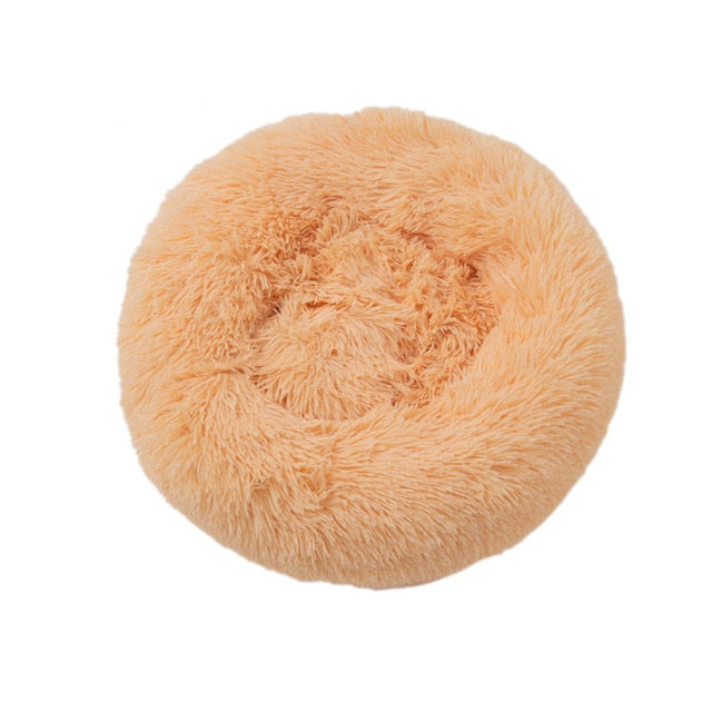 Super Soft Pet Bed Winter Warm Sleeping Bed for dogs Kennel Dog Round Cat Long Plush Puppy Cushion Mat Portable Cat Supplies