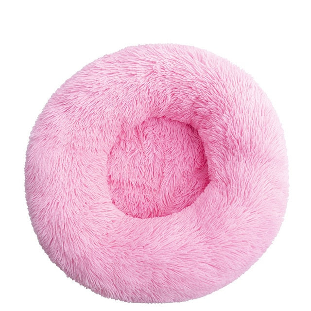 Super Soft Pet Bed Winter Warm Sleeping Bed for dogs Kennel Dog Round Cat Long Plush Puppy Cushion Mat Portable Cat Supplies