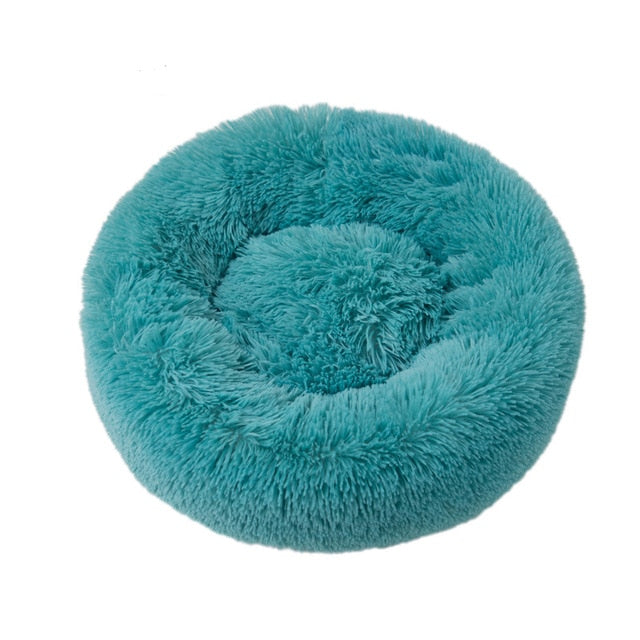 Super Soft Pet Bed Winter Warm Sleeping Bed for dogs Kennel Dog Round Cat Long Plush Puppy Cushion Mat Portable Cat Supplies