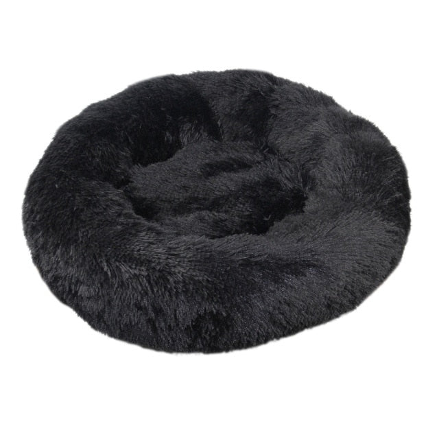 Super Soft Pet Bed Winter Warm Sleeping Bed for dogs Kennel Dog Round Cat Long Plush Puppy Cushion Mat Portable Cat Supplies