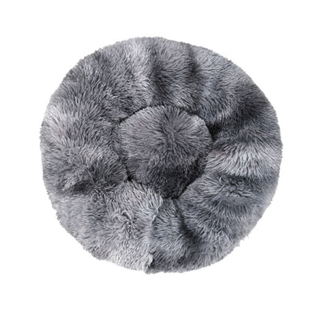 Super Soft Pet Bed Winter Warm Sleeping Bed for dogs Kennel Dog Round Cat Long Plush Puppy Cushion Mat Portable Cat Supplies
