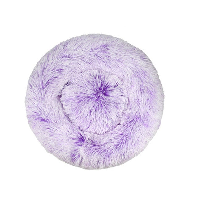 Super Soft Pet Bed Winter Warm Sleeping Bed for dogs Kennel Dog Round Cat Long Plush Puppy Cushion Mat Portable Cat Supplies
