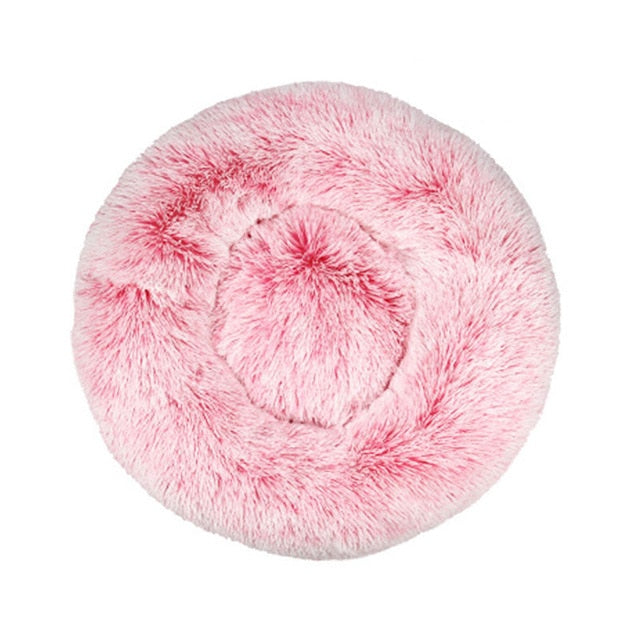 Super Soft Pet Bed Winter Warm Sleeping Bed for dogs Kennel Dog Round Cat Long Plush Puppy Cushion Mat Portable Cat Supplies
