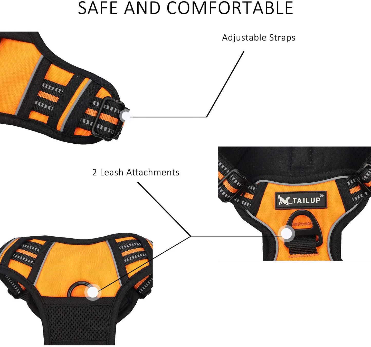 Dog’s Reflective Nylon Harness