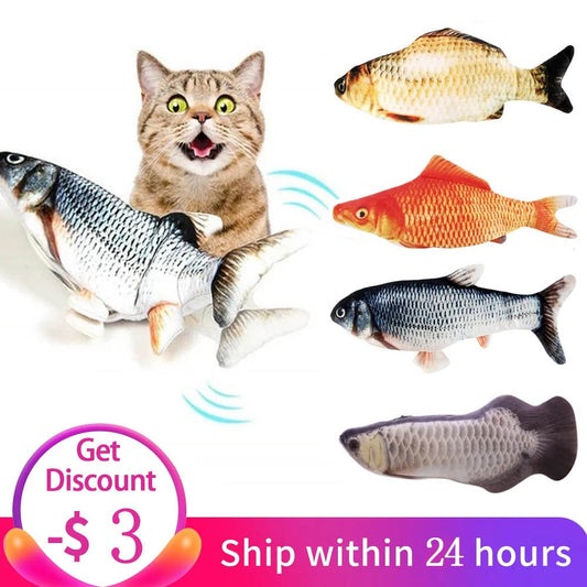 Electric Cat Toy 3D Fish